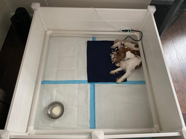 Large PVC Whelping Box for puppies.1.15 meter x 1.15 meter x .48